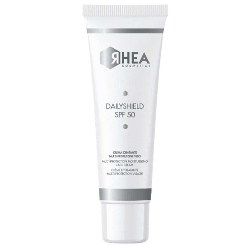 Rhea Cosmetics Daily Shield SPF 50 - Мультизахисний зволожувальний крем для обличчя 